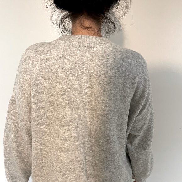 Gray Sweatshirt With Detail - Picture 3 of 4